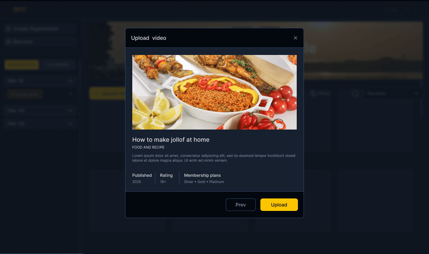 Upload Your Videos, Thumbnails & Trailers Easily